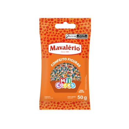 Confeito Estrelinha Mavalério 50g