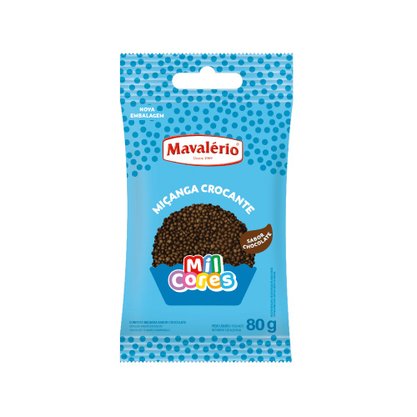 Confeito Miçanga Chocolate 80g Mil Cores Mavalério
