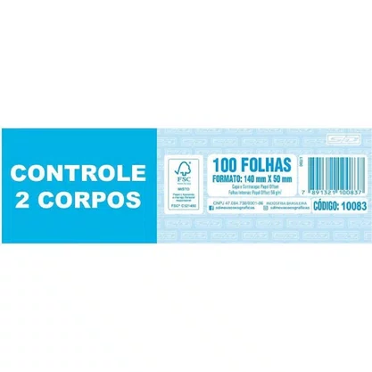 Controle 2 Corpos 100 Folhas - Tilibra