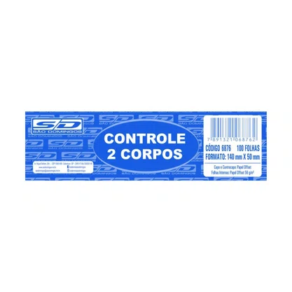 Controle 2 Corpos 100fls São Domingos