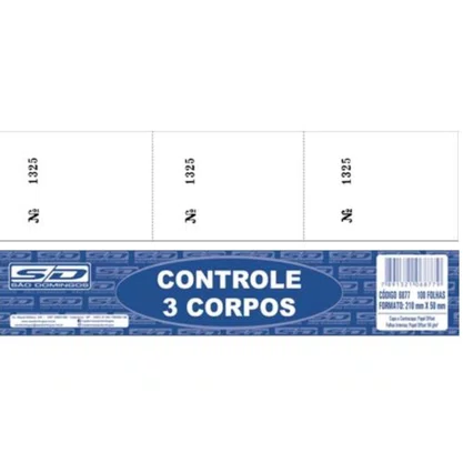 Controle 3 Corpos 100 Folhas São Domingos