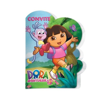 Convite Aniversário Dora a Aventureira FestColor