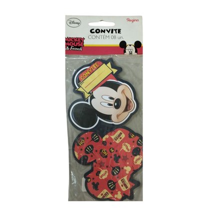 Convite Aniversário Mickey Carinha Regina