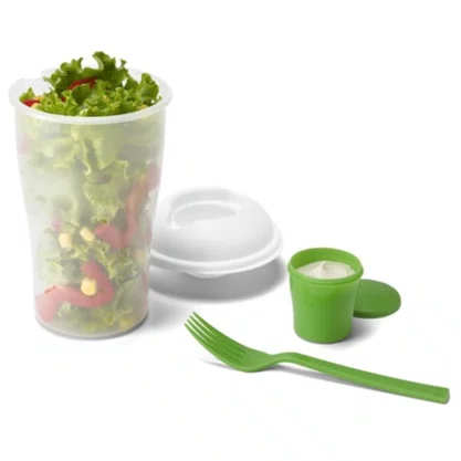 Copo de Salada 850ml com Garfo Neoplas