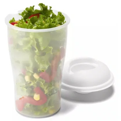 Copo de Salada 850ml com Garfo Neoplas