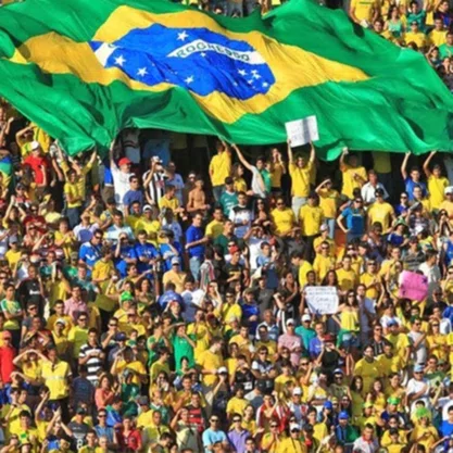 Copo Descartável 330ml Torcida Brasil 22 Copaza