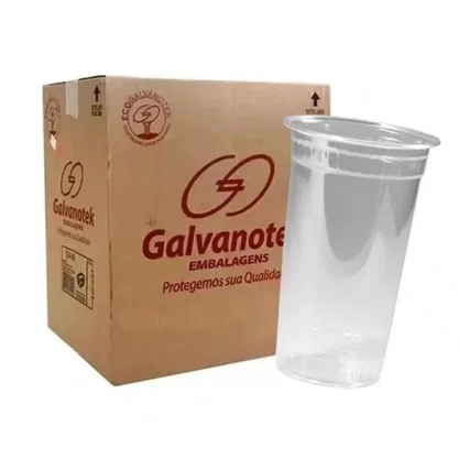 Copo Galvanotek 650ml Cristal G865 C/ 50un