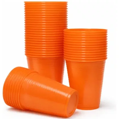 Copo Laranja 200ml com 50 Unidades Forfest
