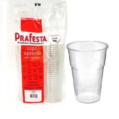 Copo Prafesta 200ml Supremo com 40 Unidades