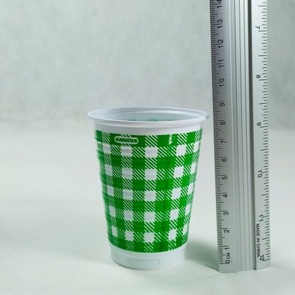 Copo Xadrez Verde Kaixote 200ml C/ 25 Un