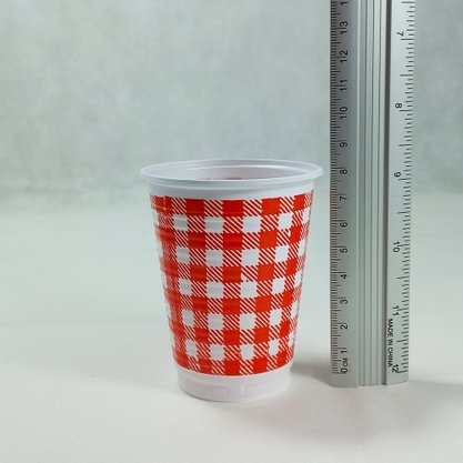 Copo Xadrez Vermelho Kaixote 200ml C/ 25 Un