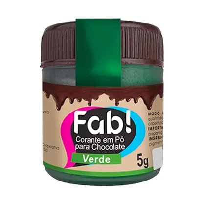 Corante Em Po P/ Chocolate Verde Fab 5g