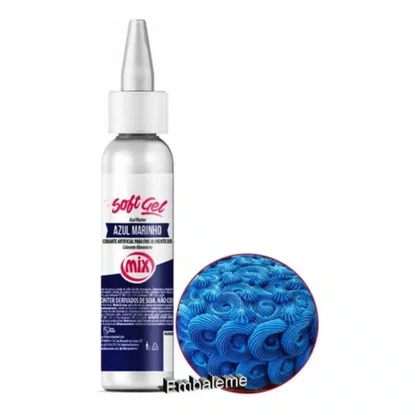 Corante Gel Azul Marinho Mix 25g