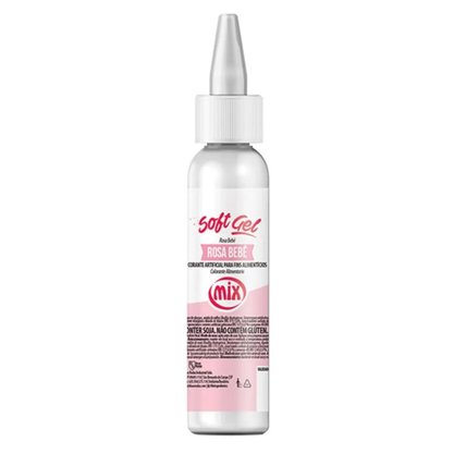Corante Gel Rosa Bebê 25g Mix