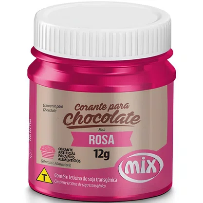 Corante Líquido para Chocolate Rosa 12g Mix