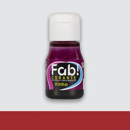 Corante Liquido Vinho Fab 10ml