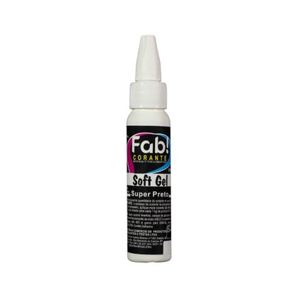 Corante Soft Gel Preto Super 25g FAB