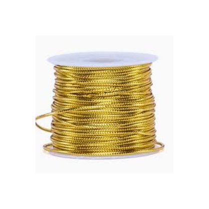 Cordão Ouro 1.0mm Rolo com 50m Elástico São José