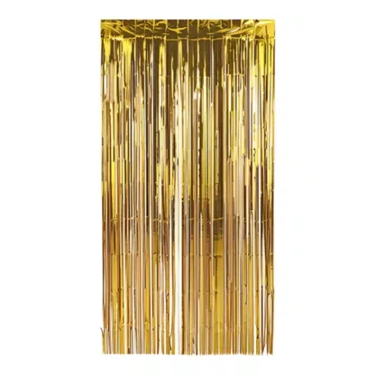 Cortina Metaloide Ouro 1x2m