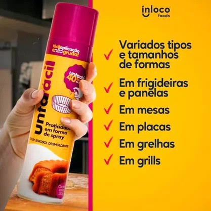 Desmoldante Untafcil Spray 180ml Inloco Foods