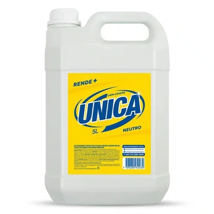 Detergente Líquido Neutro 5 Litros Unica