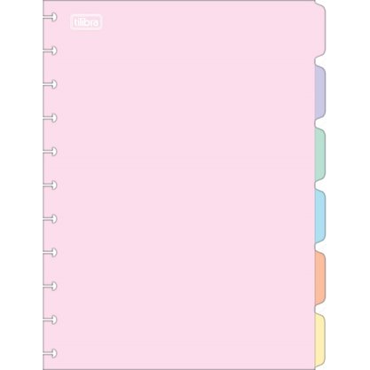 Divisória para Tilidisco Univ 6 un Tons Pastel Tilibra