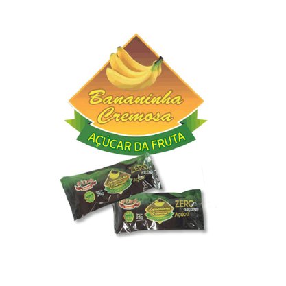 Doce de Banana Bananinha Cremosa Zero 24 Unidades D’Carlo