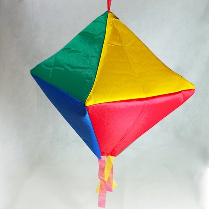 Enfeite Balão Junino Tecido Pequeno 40x25 cm Malibu Festas