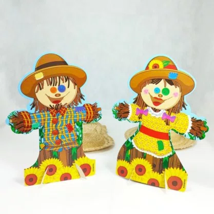 Enfeite Mesa Espantalhos C/ 6un Kaixote