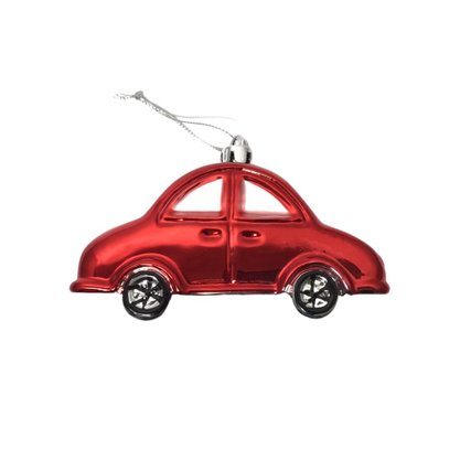 Enfeite Natalino Carro Vermelho 11cm Matsumoto