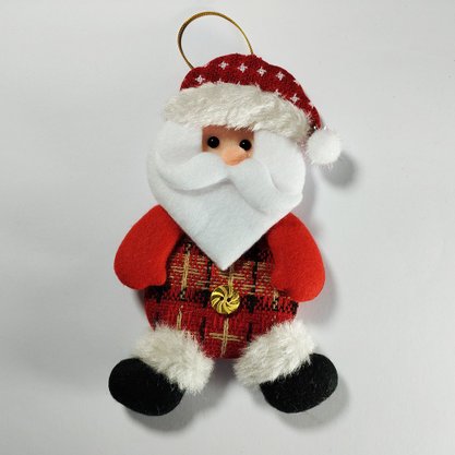 Enfeite Natalino Papai Noel com Guizo 15cm Impulsetto