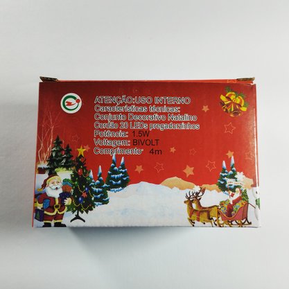 Enfeite Pisca Pregador 20 LEDs Branco 4 M Global