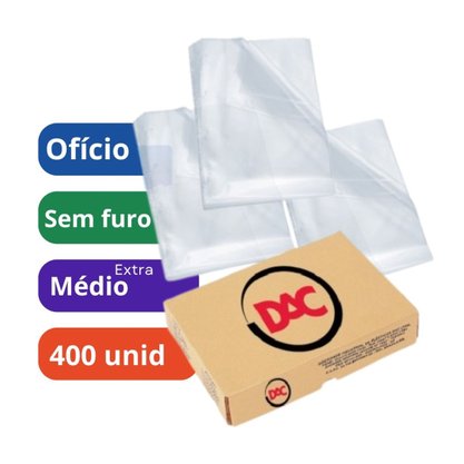 Envelope Plástico Oficio 0,12 C/ 500 Unidade DAC