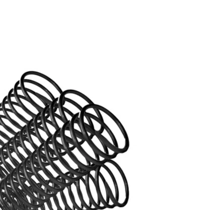 Espiral Plástico Preto 09mm p/ 50 Fls Unidade