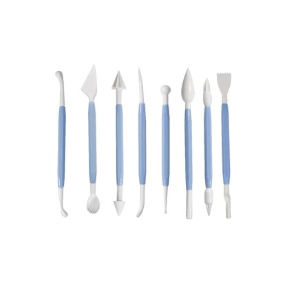 Estecas e Cortador Modelagem Kit C/ 08 Un Silver Chef
