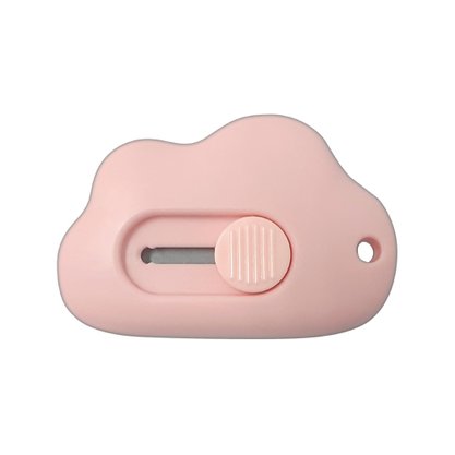 Estilete Mini Retrátil Portátil Rosa Nuvem Tilibra