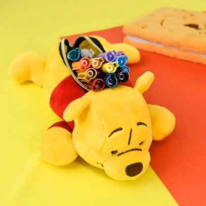 Estojo 1 Divisória Urso Pooh Pelúcia DAC