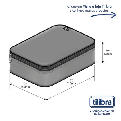 Estojo Box Happy Rosa Tilibra