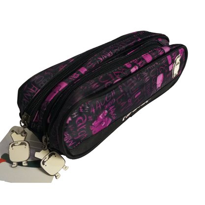 Estojo Duas Divisórias Roxo Toonix Dermiwil