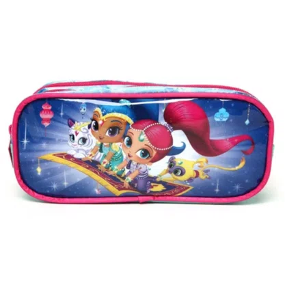 Estojo Duas Divisórias Shimmer & Shine Xeryus