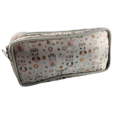 Estojo Uma Divisória Médio Corujinhas Ac Bag