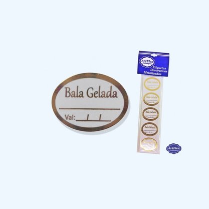 Etiqueta Bala Gelada C/ 100 Unidades Artflex
