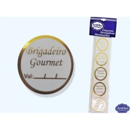 Etiqueta Brigadeiro Gourmet C/ 100un Artflex