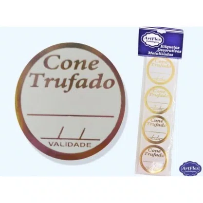 Etiqueta Cone Trufado C/ 100un Artflex