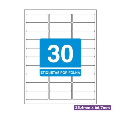 Etiqueta Em Folha 30 por Folha Carta com 100 Folhas Tilibra