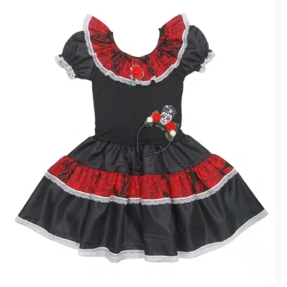 Fantasia Bruxa Caveira Mexicana N° 14 Ref 2016 Folia