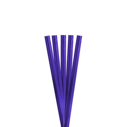 Fecho Prático Metalizado 100 Unidades Azul 30cm Super Fecho