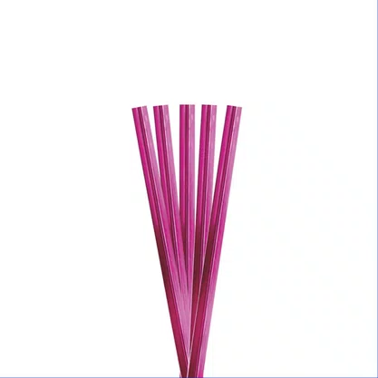 Fecho Prático Metalizado 100 Unidades Pink 11cm Silver