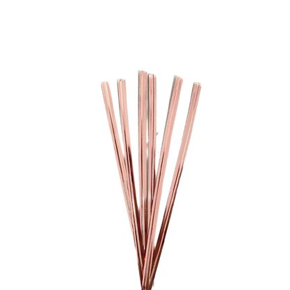 Fecho Prático Metalizado 100 Unidades Rose Gold 11cm Cromus