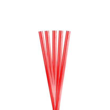 Fecho Prático Metalizado 100 Unidades Vermelho 11cm Cromus